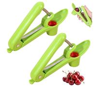 2 Pezzi Snocciolatore Per Ciliegie,Acciaio Inossidabile Snocciola Ciliegie,Manuale Denocciolatore,Pratico Utensile Da Cucina Per Snocciolare Rapidamente La Frutta (Verde)