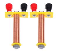 2 Pezzi Solenoide Elettromagnetico a T a Bobina | Plastica e Rame, Dimostrazione Pratica Dell'induzione, per Aule, Progetti Scientifici e Terminali di Alimentazione