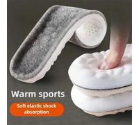 2 pezzi Solette invernali calde, inserti per scarpe in morbida pelliccia unisex, anti-odore, assorbono il sudore, alleviare la fatica, adatte per scarpe sportive autunnali/invernali, ottimo regalo per