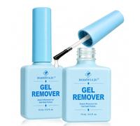 2 Pezzi Solvente per Smalto Semipermanente, Remover Unghie Gel Celeste