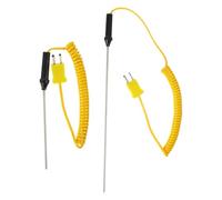 2 Pezzi Sonda Termocoppia Tipo K in Acciaio Inox Portatile | Superfici , Design Manuale, Tecnici e Ricerca, Controllo Sul Campo e Monitoraggio Processo
