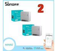 2 PEZZI SONOFF MINI R2 SMART SWITCH WIFI APP DOMOTICA IOS ALEXA GOOGLE HOME 2022