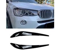 2 Pezzi Sopracciglia per Faro Auto per BMW X3 F25 X4 F26 2014-2017, Sopracciglio per Fari Auto, Copertura per Palpebra per Faro Anteriore Sopracciglia Auto Accessori,B/Gloss Black