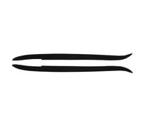 2 Pezzi Sopracciglio Faro Anteriore Nero Lucido Decorazione Sinistra/destra Per BMW E39 1997-2003 Spoiler paraurti anteriore