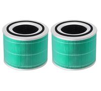 2 Pezzi Sostituzione Filtro HEPA Filtro Purificatore d'aria Carbone Attivo per Purificatore d'aria Levoit Core 300 300S 300-RF (Verde - Filtro Assorbitore di Tossine)