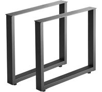 2 pezzi SOTECH Telaio del tavolo SOTECH Profilo in acciaio nero opaco SOLID 80 x 40 mm Altezza: 720 mm Larghezza: 800 mm Corridori del tavolo Telaio di base del tavolo Corridore del tavolo