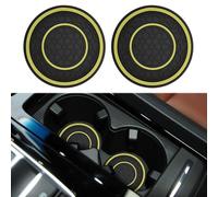 2 Pezzi Sottobicchiere Auto, per MG ZS GT HS RX5 MG5 MG6 Portabicchieri Rimovibili Sottobicchieri, Resistente E Inodore, Accessori Interni Auto,F