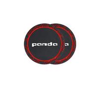 2 Pezzi Sottobicchiere per Auto Universale per Fiat Panda, PVC Antiscivolo in Portabicchieri Portabevande (Rosso)