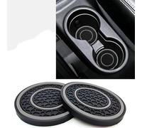 2 Pezzi Sottobicchieri Auto, per Audi Q2 (2017+) Sottobicchiere Auto Portatile Antiscivolo Seggiolini Auto,C