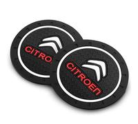 2 Pezzi Sottobicchieri Auto per Citroen DS Spirit DS3 C3 C4, Sottobicchiere Tappetini Portabicchieri Inserto Antiscivolo Auto Decorazione Accessori
