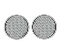 2 Pezzi Sottobicchieri per Auto, per KIA Forte Koup 2016-2026 Sottobicchieri Auto Resistenti alle Alte Temperature Tappetino Portabicchieri Rimovibili,F/Grey