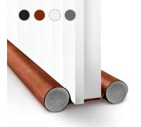 2 pezzi Sottoporta Paraspifferi Porta Blindata 96 cm, Para Spifferi Sotto Porta, Spifferi Porta Ingresso, Prevenire Vento, Isolamento Polvere Acustico (Marrone)