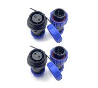 2 Pezzi SP17 2 poli Aeronautica Connettore, IP68 Impermeabile 2 pin Connettore di Saldatura Maschio Spina e Femmina Presa Connettore Rotondo in Linea Tipo Aviation Spina per Lampade Esterne 500V 10A