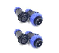 2 Pezzi SP21 2 poli Aeronautica Connettore, IP68 Impermeabile 2 pin Connettore di Saldatura Maschio Spina e Femmina Presa Connettore Rotondo in Linea Tipo Aviation Spina per Lampade Esterne 500V 30A