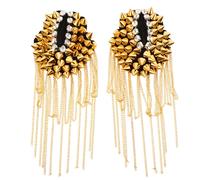 2 pezzi Spallina con nappa Spallina Spallina con spallina Costume con frangia