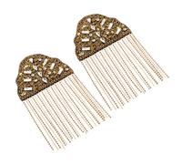 2 pezzi spalline con frange metalliche e spalline con nappe per abiti,