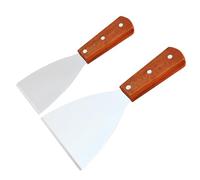 2 Pezzi Spatola Triangolare Pizza, Spatola da Griglia Professionale, Spatola Pizza, Spatola per Dolci, Spatola per Griglia, Spatola per Bistecca in Acciaio Inossidabile, Per Barbecue, Bistecca