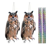 2 Pezzi Spaventa Piccioni, Dissuasori Per Piccioni, Repellente Piccioni, Dissuasore Per Piccioni, Cartone Gufo Scaccia Piccioni, Anti Piccioni Balcone, Allontana Piccioni, Dissuasori Per Uccelli