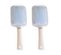 2 Pezzi Spazzola Districante Chioma a Cuscino D'aria in Plastica | Denti Lisci e Arrotondati, Manico Ergonomico, per Ricci e Uso Domestico, Due Pezzi