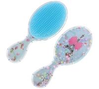 2 Pezzi Spazzola per Chioma Portatile, e Materiale Plastico | Casa e Festa Notturna, Setole Delicate Sul Cuoio Capelluto, Pensata per Bambine e Caregiver