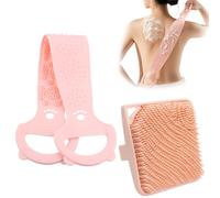 2 Pezzi Spazzola per Il Corpo In Silicone, Rosa Spazzola da Bagno in Silicone, Multifunzionale Doccia Spazzol, Schiuma Bene, Esfoliante, Facile da Pulire, Per a Tutti I Tipi di Pelle