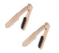 2 pezzi spazzola per lisciare i pettine per a forma di V pettine per lisciare i