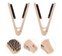 2 pezzi spazzola per lisciare i pettine per a forma di V pettine per lisciare i