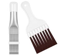 2 Pezzi Spazzola per Pulire Condensatore Asciugatrice,Pettine per Alette Lamelle Condizionatore per la Frigorifero Pulizia del Metallo Radiatore Serpentine Evaporatori Aria Condizionat