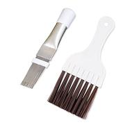 2 Pezzi Spazzola Pulizia Aria Condizionata, Acciaio Inossidabile Pettine Condensatore, per Asciugatrice Termosifonic Condizionatore