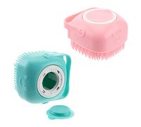 2 Pezzi Spazzola Silicone per Massaggio e Esfoliazione Adatta per Adulti e Materiale Silicone Alimentare Misti Facile Usare Colore Casuale