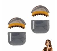 2 Pezzi Spazzola Viso per il Contorno Linfatico, Spazzole Linfatica per il Viso, Massaggiatore per il Drenaggio Linfatico per Scolpire una Linea Della Mascella Perfetta
