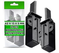 2 Pezzi Spazzole Carbone per Motore Elettrico Lavatrice 42 х 13 х 5 mm con Codice Originale 4006020152 400602015/2 per AEG per Electrolux 481281719419 per Whirlpool - Garanzia di 5 Anni - ONIX TECH