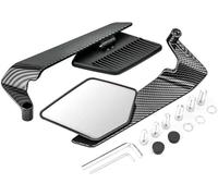 2 Pezzi Specchietti Moto per Ducati Scrambler Flat Track PRO 2016 | Regolabili Retrovisori Moto Manubrio Design aerodinamico ad ala Sportivi Manubrio Angolo Visuale Regolabile