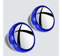 2 Pezzi Specchietti Retrovisori per Angolo Cieco Auto per Lincoln Nautilus Aviator Corsair Navigator L, 360 Grandangolare Regolabile Punto Cieco Specchio, autoadesivo,Blue