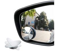 2 Pezzi Specchietto Angolo Morto, Weddhuis Specchietto Cieco Specchio Convesso Rotondo In Vetro Hd Da 2 Pollici Specchio Esterno Senza Cornice Con Leva Grandangolare Regolabile Per Camion Suv
