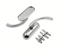 2 Pezzi Specchietto Retrovisore Bicicletta Largo HD Regolabile 360°, Specchio Manubrio Rettangolare con Riflessione