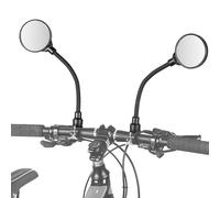 2 Pezzi Specchietto Retrovisore Bicicletta Rotante a 360 Specchio, Specchietto Retrovisore Bicicletta Manubrio Specchietto Retrovisore Convesso Velo, Bicicletta Elettrica, Mobylette
