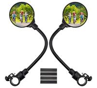 2 Pezzi Specchietto Retrovisore per Bicicletta, HD a Specchio Retrovisore Orientabile a 360 ° Per Bici Universale, Accessori per Biciclette per Tutte le Bici, Moto Elettrica, per 22-30 mm