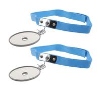 2 Pezzi Specchio Frontale Medico Regolabile in Acciaio Inox