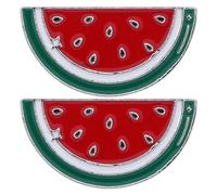 2 Pezzi Spilla Cocomero in Lega, Gioiello Donna, Rosso