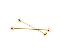 2 pezzi spilla da cravatta in acciaio tono da uomo con fermaglio a barretta, spilla da 6 cm, classica clip da colletto per uomo, adatta per qualsiasi occasione formale o casual.