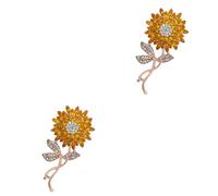 2 pezzi Spilla di girasole Pin per spillo da donna Cappello Cappello Scarf