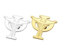 2 Pezzi Spilla Psicologia in Acciaio Inossidabile | Design Unico a Tema Psicologia, Resistente All'ossidazione e Durevole, per Mostrare e Competenza