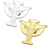 2 Pezzi Spilla Psicologia in Acciaio Inossidabile, Distintivo | Design Psicologia Unico, Resistente, per Operatori Sanitari e Praticanti