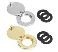 2 pezzi spioncino porta spioncino porta spioncino grandangolare con protezione privacy, spioncino di sicurezza per la sicurezza domestica (oro, argento)