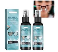 2 Pezzi Spray Rimuovi Graffi per Lenti Occhiali, Liquido Riparazione Graffi Vetri, Pulitore Lenti per Occhiali Da Sole, Schermi E Cristalli, Per Occhiali E Parabrezza