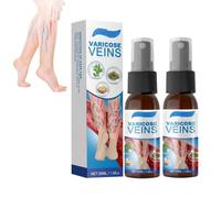 2 pezzi spray venoso contro le vene varicose, vene varicose, vene varicose spray professionale Veinhealing vene varicose Timilk vene, sollievo da dolori e gambe gonfie