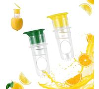 2 Pezzi Spremi Limone Agrumi Manuale Portatile Kit, Lime Manuale di Plastica Lemon Juicer, Spruzzatore per Limone e Lime, Spremiagrumi per Di Casa, per Arance, Limoni Tipi di Agrumi