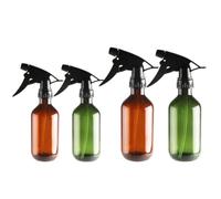 2 Pezzi Spruzzatore per Acqua Marrone da 500ml, Regolazione | PE Plastica, Anti Perdita, per Chioma e Piante, Uso in Salone e Barberia