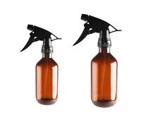 2 Pezzi Spruzzino per Piante a Pressione, Flacone Pe Marrone 500 Ml | Riutilizzabile, Leggero e Facile da Usare, Design Anti Perdita, per Irrigazione di Piante e Succulente